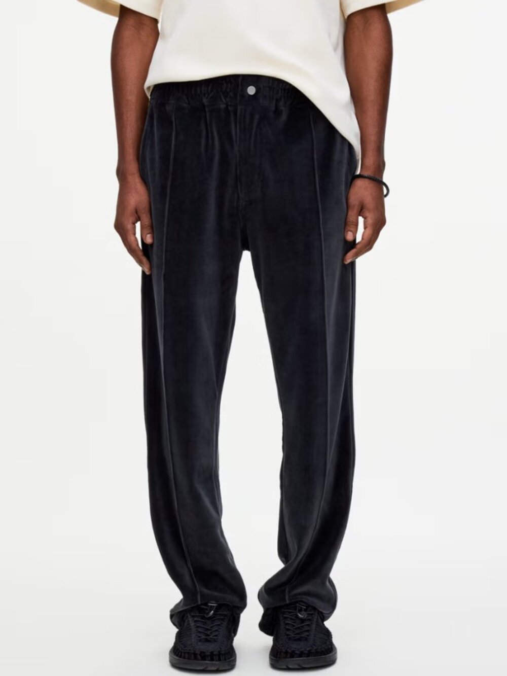 OAS Formentera Velour Pants Size S Black